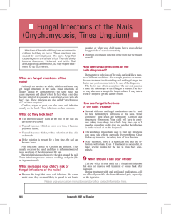 Fungal Infections of the Nails (Onychomycosis