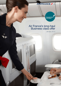the press kit: "Air France`s long