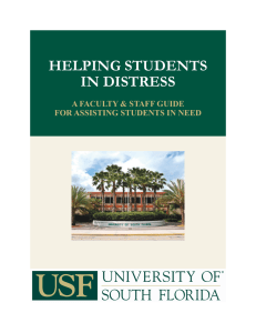 helping students in distress - Students of Concern Assistance Team