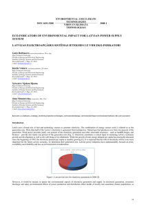 ENVIRONMENTAL AND CLIMATE TECHNOLOGIES