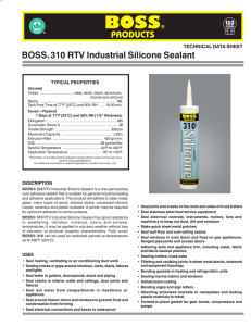 BOSS® 310 RTV Industrial Silicone Sealant