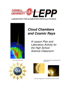 Cloud Chambers and Cosmic Rays - classe