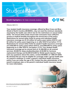 Your student health insurance coverage, offered by