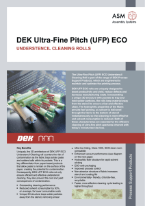 DEK Ultra-Fine Pitch (UFP) ECO