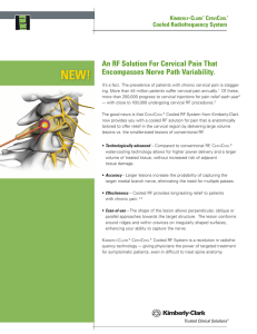 An RF Solution For Cervical Pain That Encompasses Nerve Path