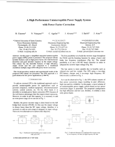 A High Performance Uninterruptible Power Supply