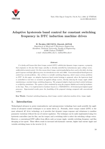 Adaptive hysteresis band control for constant switching frequency in