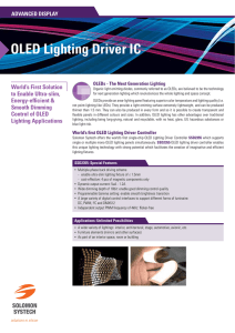 OLED Lighting Driver IC - Solomon Systech Limited