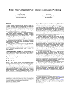 Block-Free Concurrent GC: Stack Scanning and Copying