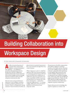 Building Collaboration into Workspace Design