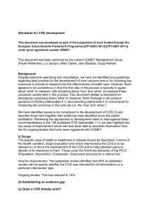 Standards - Core Outcome Measures in Effectiveness Trials Initiative