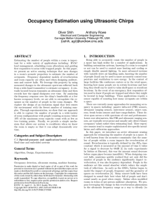 Occupancy Estimation using Ultrasonic Chirps