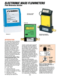 electronic mass flowmeters