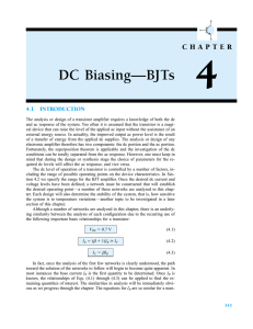 DC Biasing—BJTs