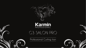Karmin G3 Salon Pro Professional Clipless Curling Iron