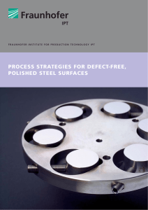 process strategies for defect-free, polished steel surfaces