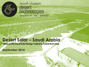 Vision on the Saudi Solar Energy market in 5 years—Nour Mousa