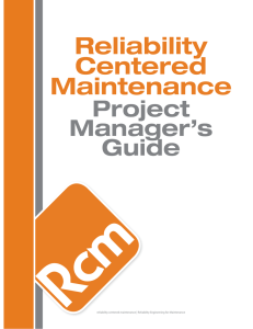 Reliability Centered Maintenance