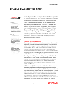 Oracle Diagnostics Pack Data Sheet