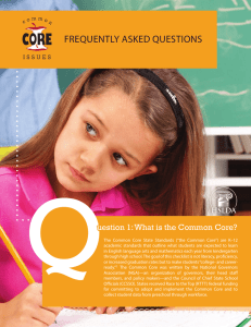 Common Core FAQ