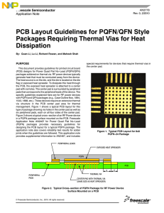 PCB Layout Guidelines for PQFN/QFN Style Packages Requiring