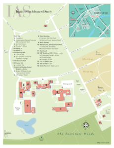 Campus Map - Institute for Advanced Study