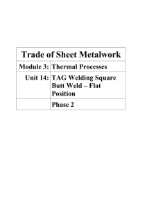 Trade of Sheet Metalwork