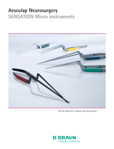 Aesculap Neurosurgery SENSATION Micro Instruments