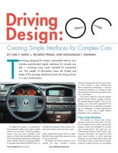 Automobile Usability - User Experience Magazine