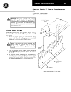 APP Filler Plates - The Reynolds Company