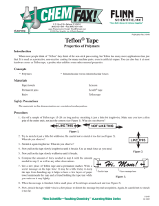 91649 Teflon Tape - Flinn Scientific