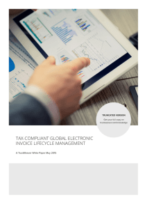 tax-compliant global electronic invoice lifecycle