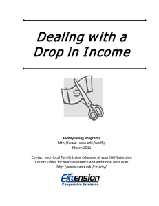 Dealing with a Drop in Income