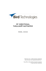 RF Directional Thruline Wattmeter