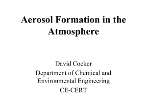 Aerosol Formation in the Atmosphere