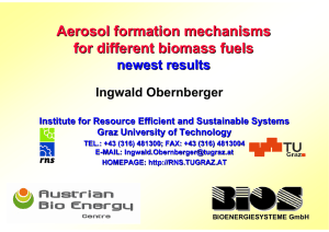 Aerosol formation mechanisms for different biomass fuels