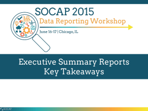 Executive Summary Reports Key Takeaways