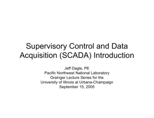 Supervisory Control and Data Acquisition (SCADA