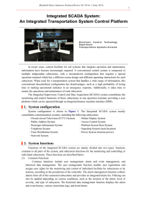 Integrated SCADA (Supervisory Control And Data Acquisition