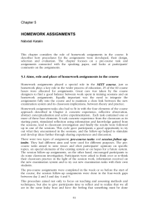 homework assignments - Lancaster University