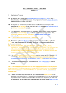 1 | 34 NTS Connections Process – Draft Rules Version 1.02 1