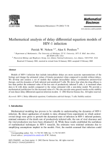 Mathematical analysis of delay differential equation