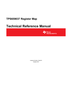 TPS659037 Register Map