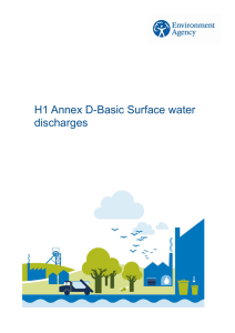 H1 Annex D-Basic Surface water discharges