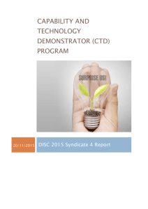 capability and technology demonstrator (ctd) program