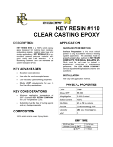 key resin #110 clear casting epoxy