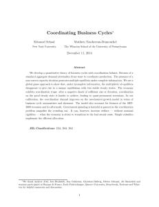 Coordinating Business Cycles - Society for Economic Dynamics