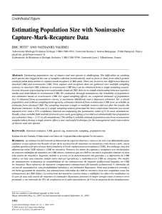 Estimating Population Size with Noninvasive