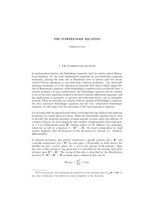 The Schrodinger equation - UCLA Department of Mathematics