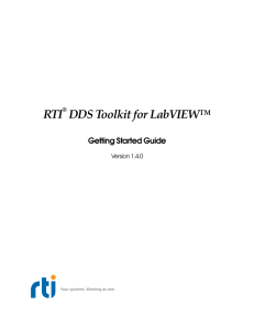 RTI DDS Toolkit for LabVIEW™ - Community RTI Connext Users